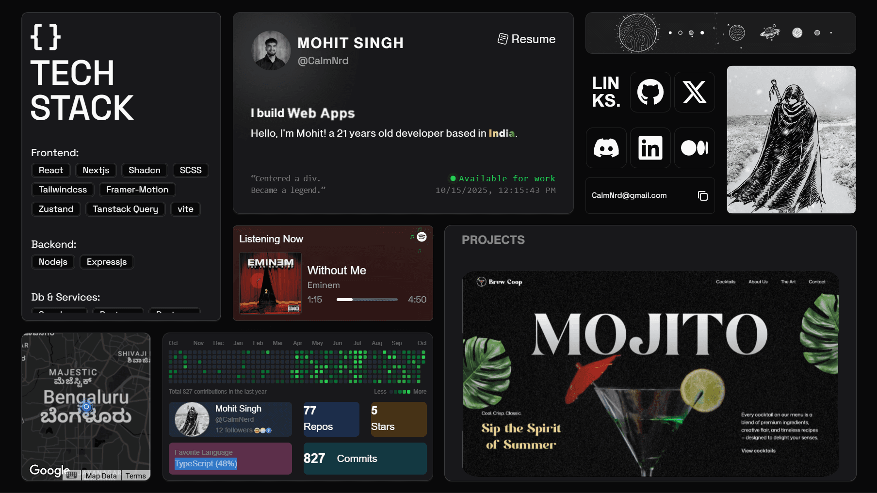Portfolio Website preview
